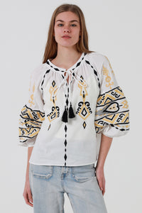 JL0015 Embroidered Top