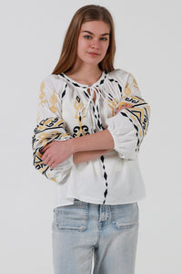 JL0015 Embroidered Top