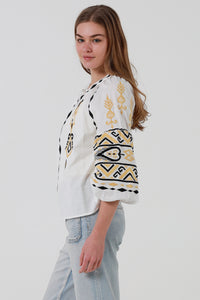 JL0015 Embroidered Top