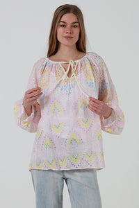 JL0017 Embroidered Top