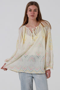 JL0018 Embroidered Top
