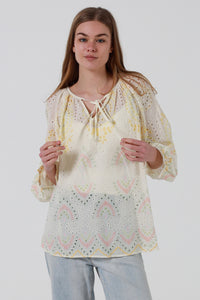 JL0018 Embroidered Top