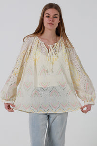 JL0018 Embroidered Top