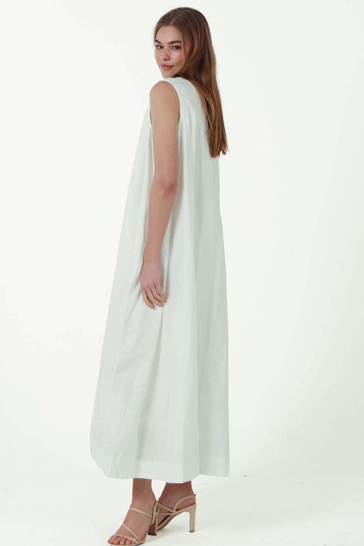 JL0020 Linen Blend Dress