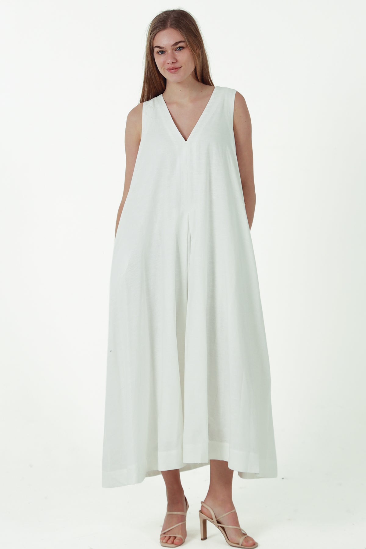 JL0020 Linen Blend Dress