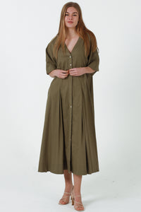 JL0021 Linen Blend Dress