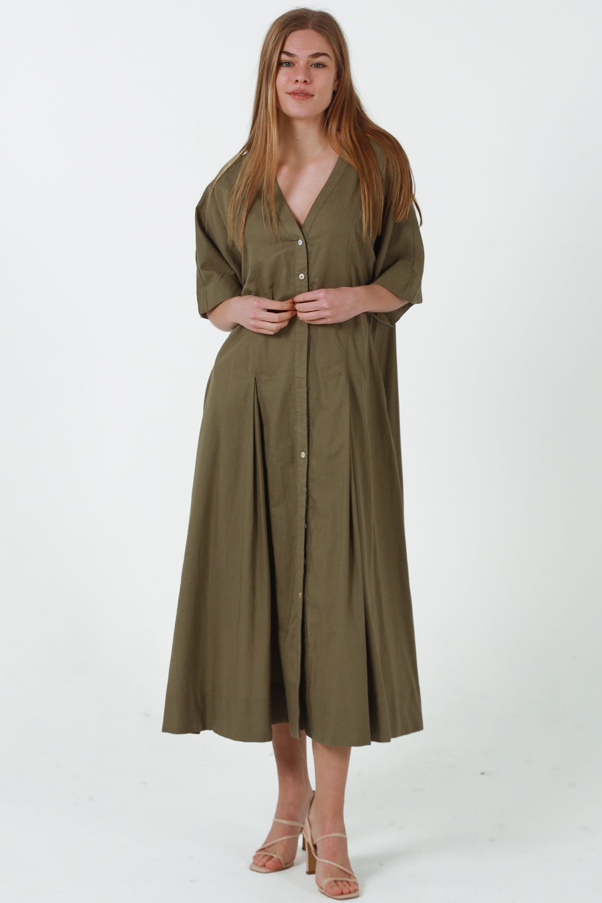 JL0021 Linen Blend Dress