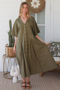 JL0021 Linen Blend Dress