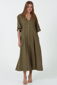 JL0021 Linen Blend Dress