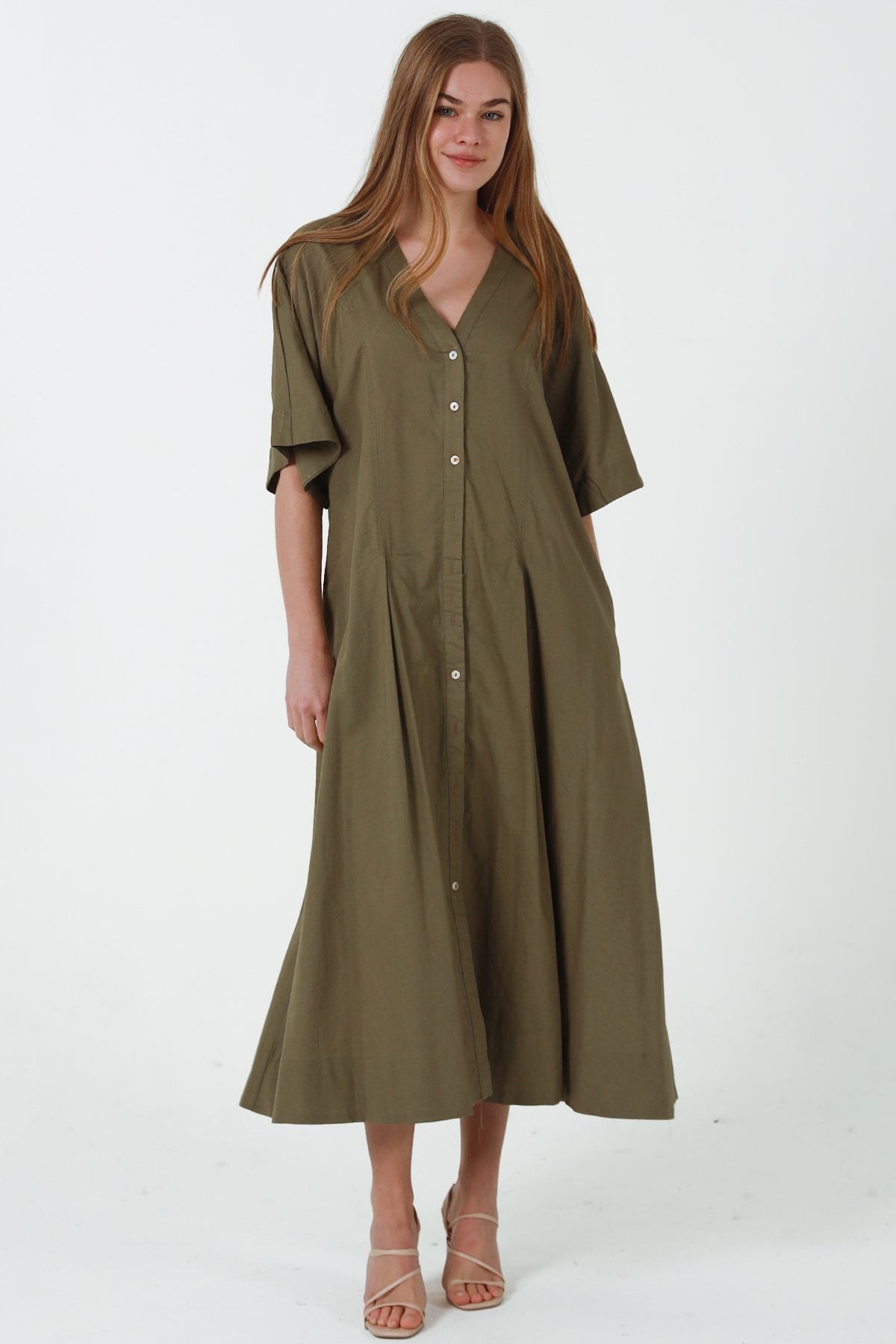 JL0021 Linen Blend Dress