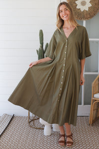 JL0021 Linen Blend Dress