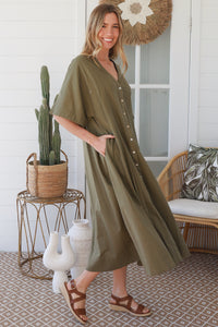 JL0021 Linen Blend Dress