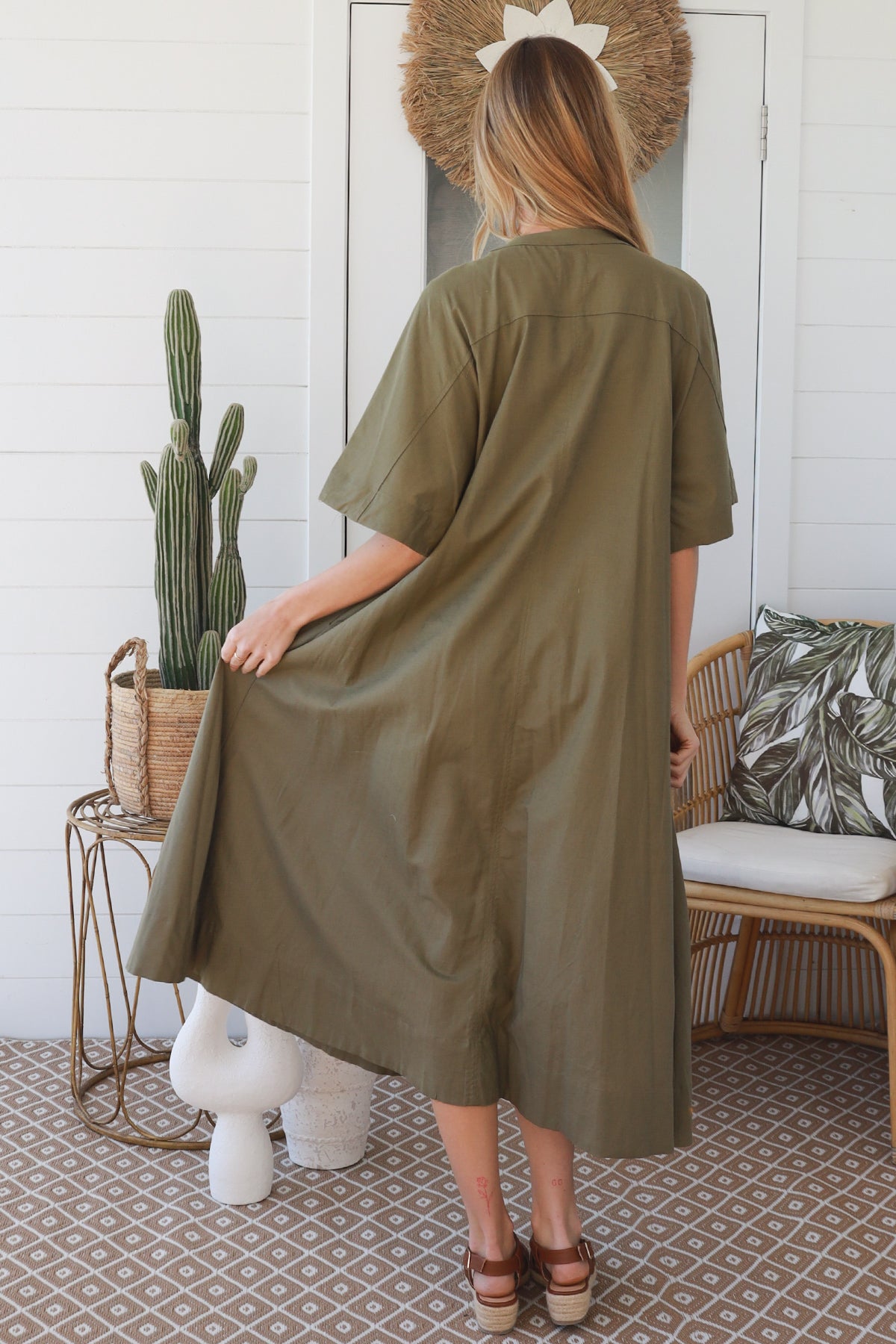 JL0021 Linen Blend Dress