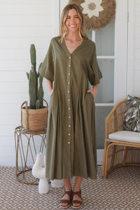 JL0021 Linen Blend Dress