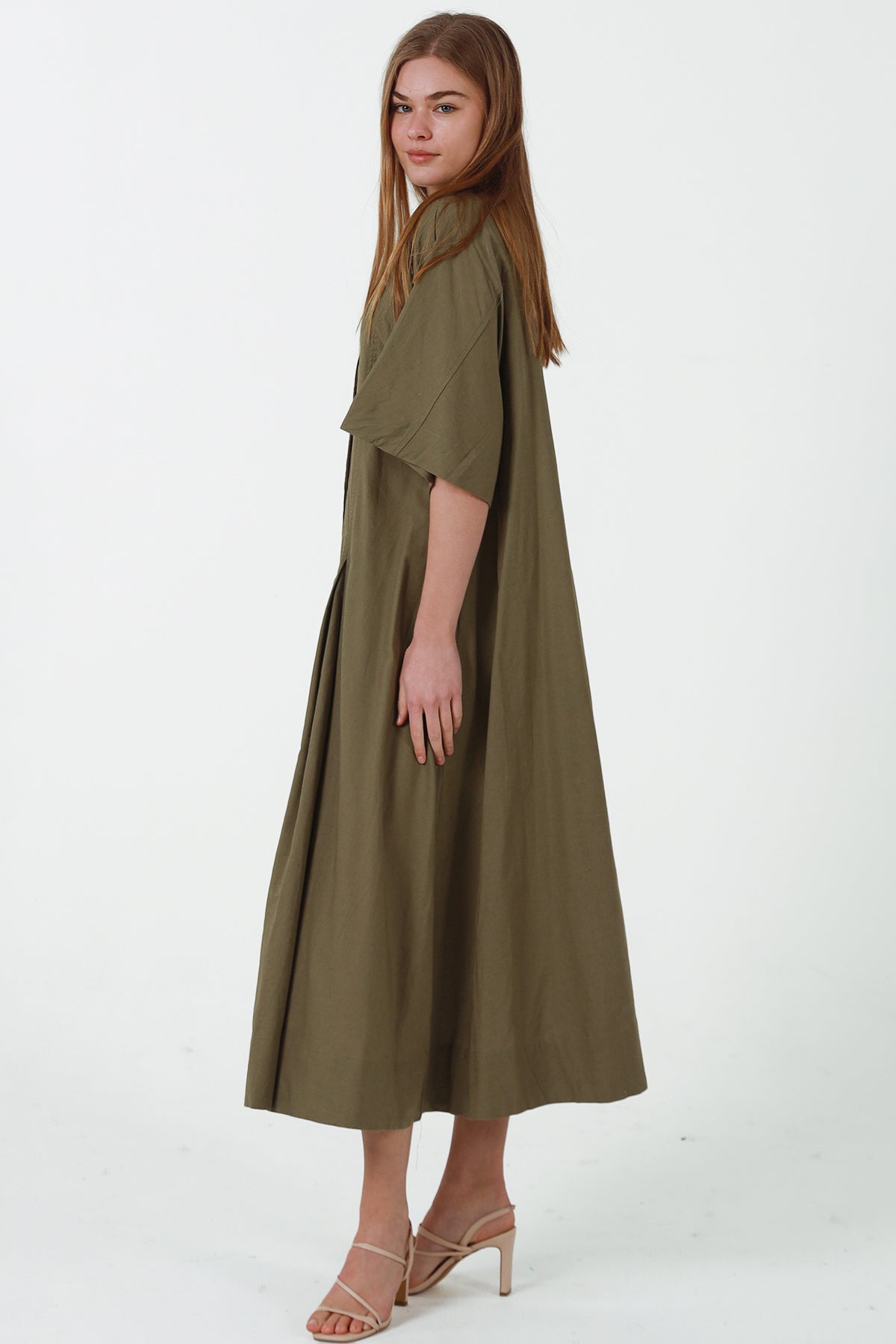 JL0021 Linen Blend Dress