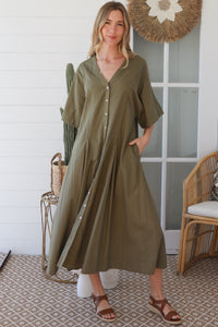 JL0021 Linen Blend Dress