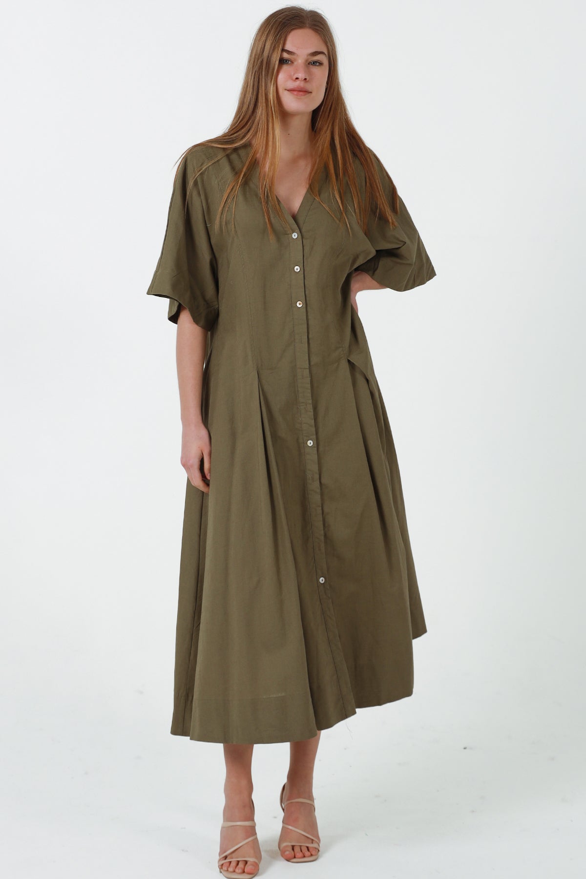 JL0021 Linen Blend Dress