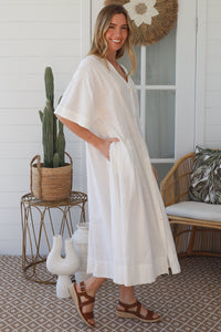 JL0022 Linen Blend Dress