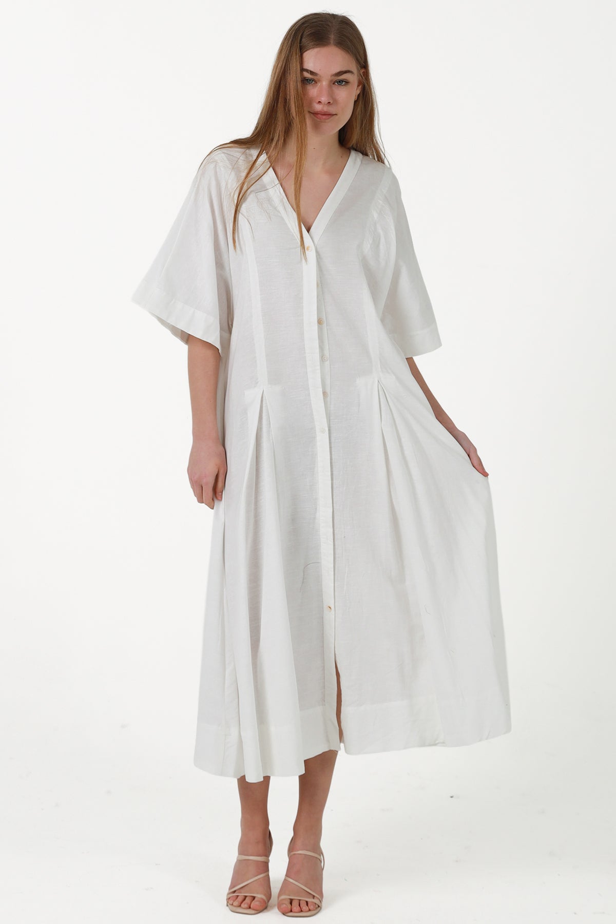 JL0022 Linen Blend Dress