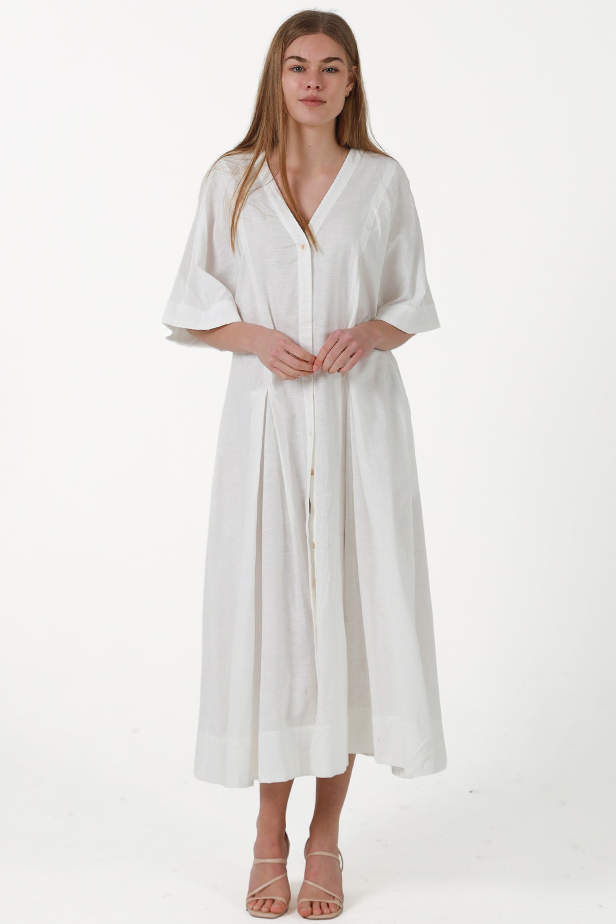 JL0022 Linen Blend Dress
