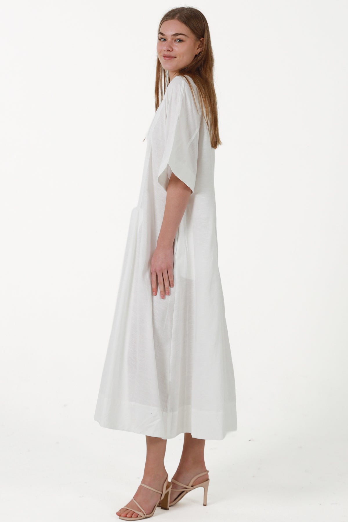 JL0022 Linen Blend Dress