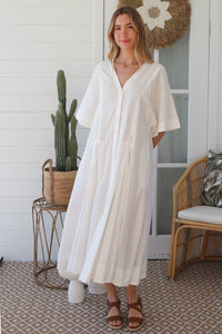 JL0022 Linen Blend Dress