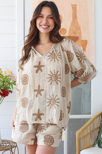 LG0019SPB Beige Shorts