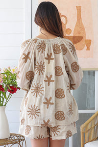 LG0019SPB Beige Shorts