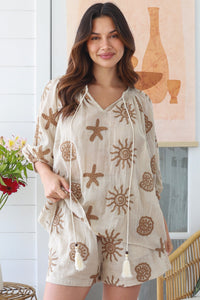 LG0019SPB Beige Shorts