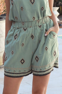 LG0038SP Green Shorts