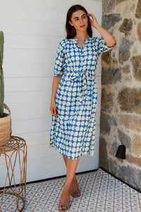 Pitcher Dress Popole Blue