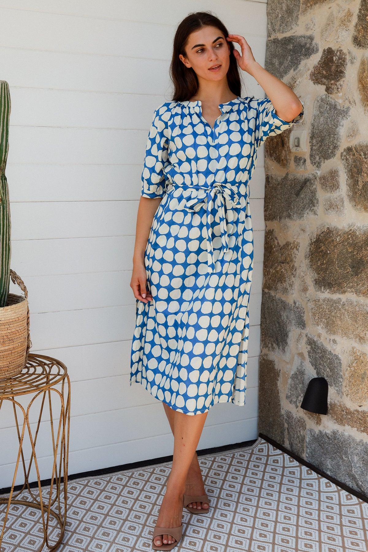Pitcher Dress Popole Blue