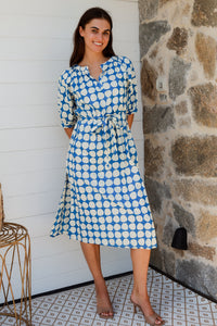 Pitcher Dress Popole Blue