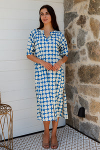 Pitcher Dress Popole Blue