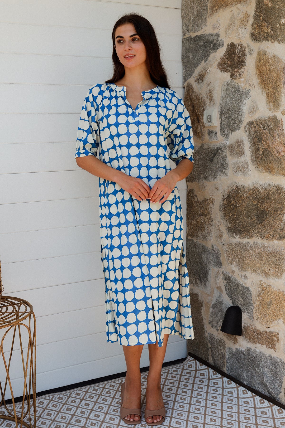 Pitcher Dress Popole Blue