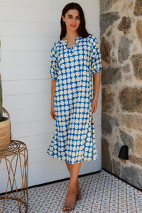 Pitcher Dress Popole Blue