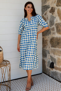 Pitcher Dress Popole Blue