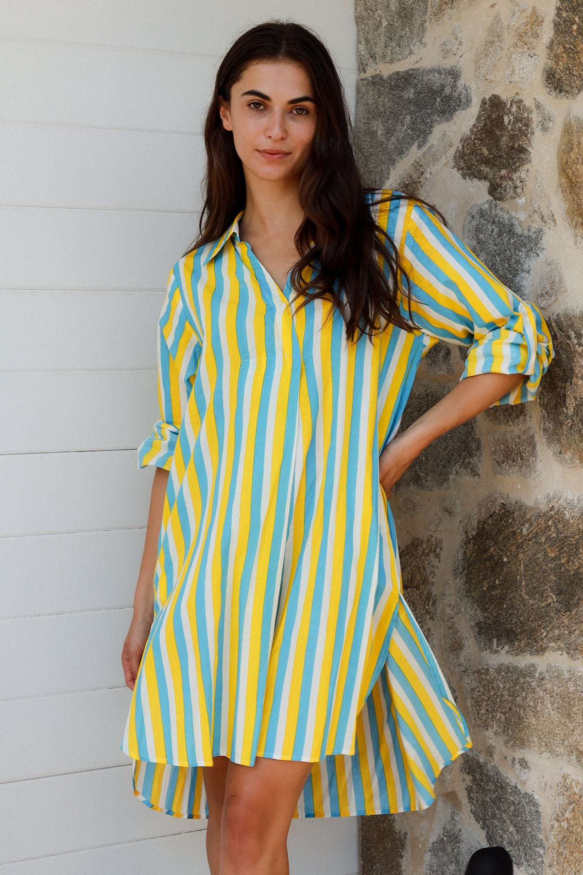Marco Shirt Dress Oriol Stripe