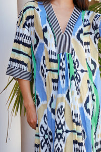 Pluto Dress Parker Ikat Brown