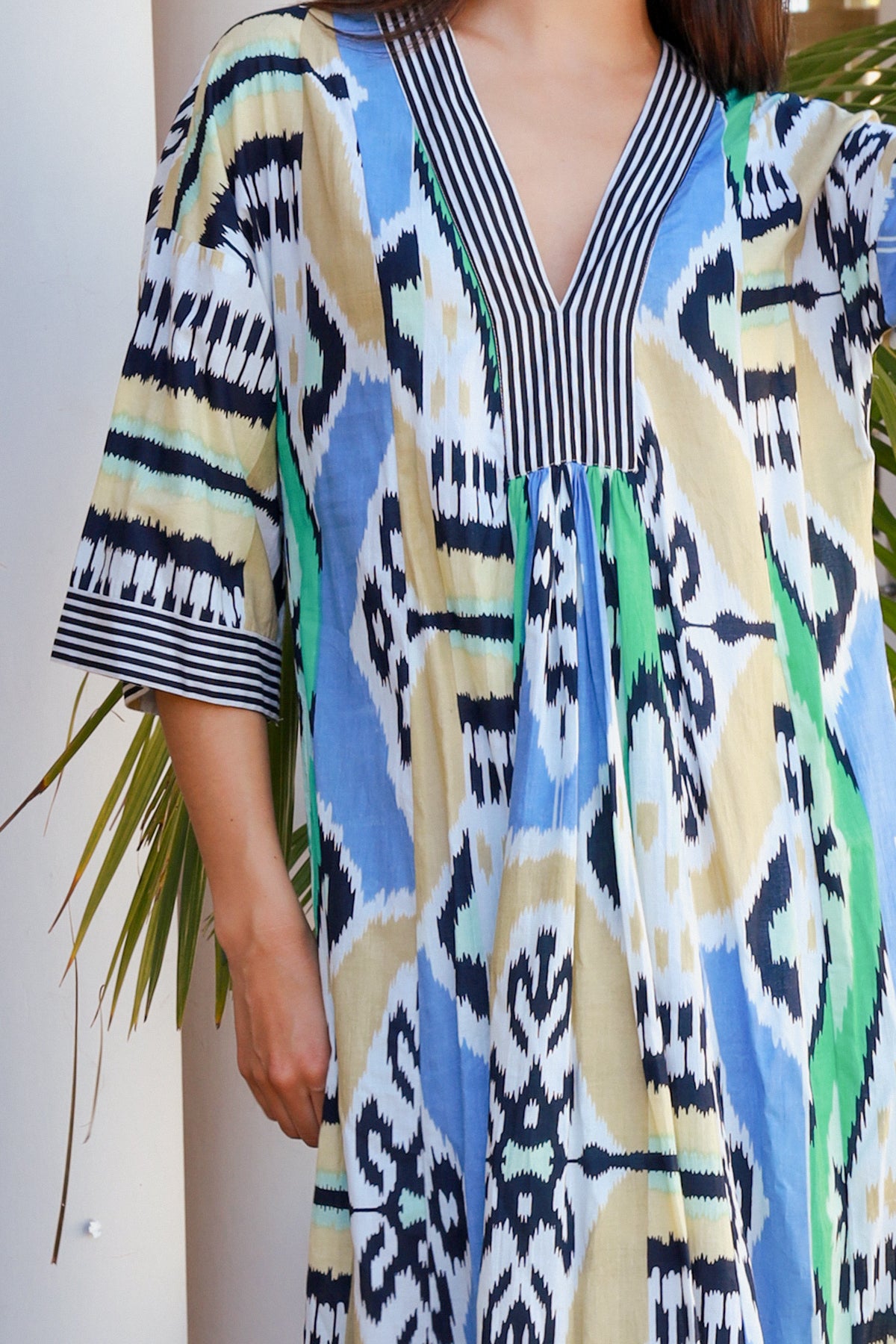Pluto Dress Parker Ikat Brown