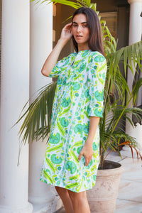 Huckley Dress Maruka Lime