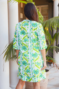 Huckley Dress Maruka Lime
