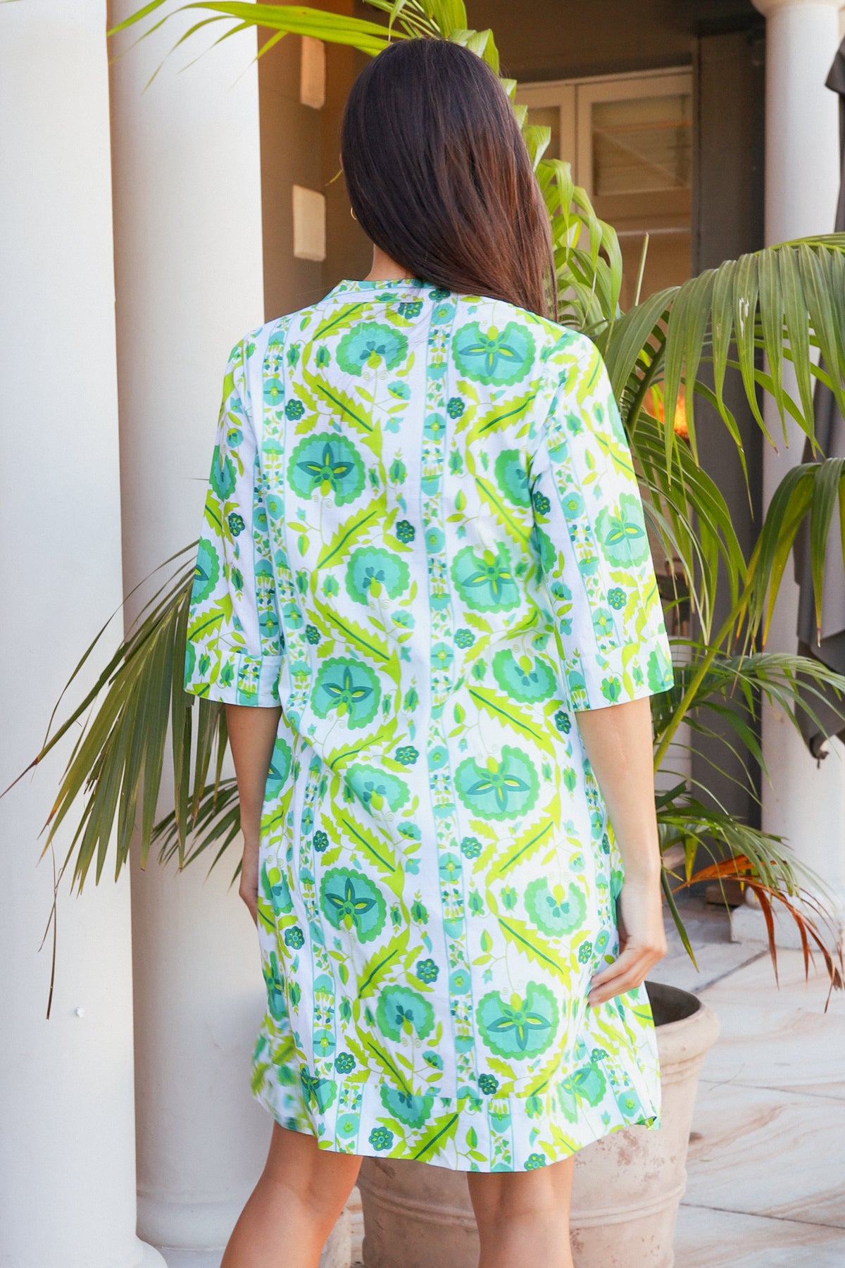 Huckley Dress Maruka Lime