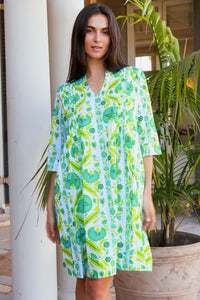 Huckley Dress Maruka Lime