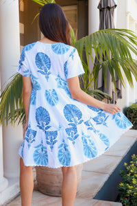 Weston Dress Britannia Slate Blue