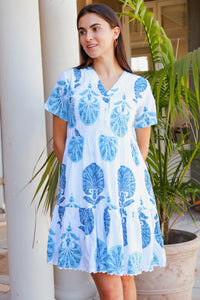 Weston Dress Britannia Slate Blue