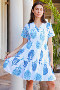 Weston Dress Britannia Slate Blue