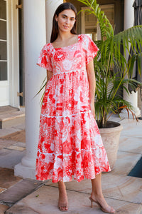 Colleton Dress Roary Coral