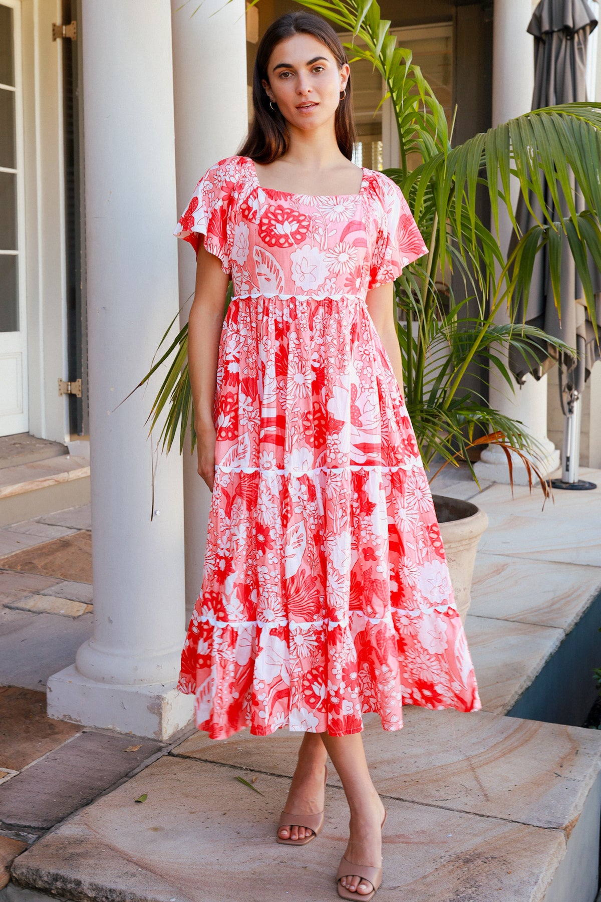 Colleton Dress Roary Coral