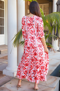 Shimona Dress Maruka Red